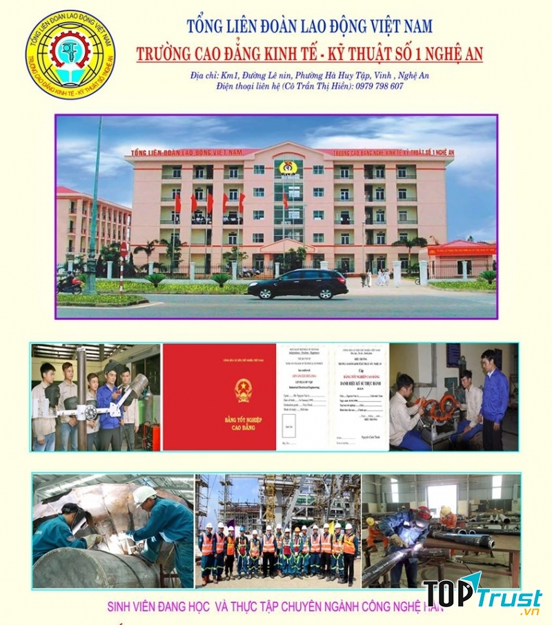 Trường Cao Đẳng Nghề Kinh Tế - Kĩ Thuật Số 1 Nghệ An