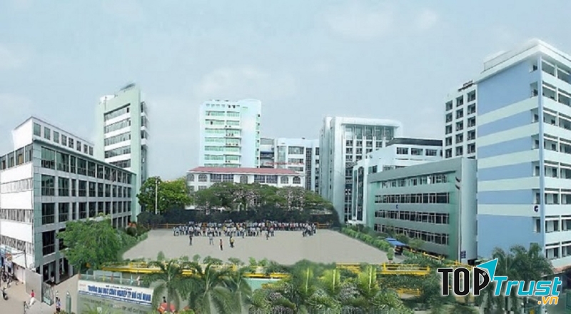 Toàn cảnh khuôn viên Đại học Công nghiệp Hà Nội.