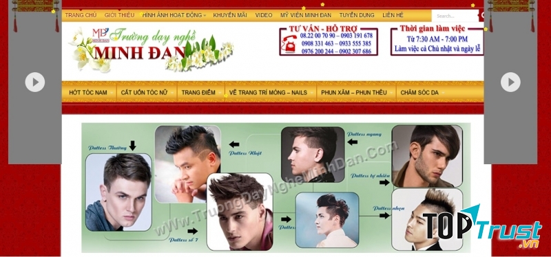 Trường dạy nghề cắt tóc chuyên nghiệp Minh Đan