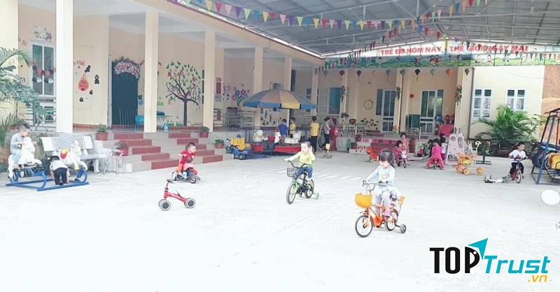 Một góc trường mầm non Bình Minh