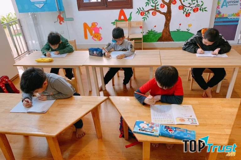 Cơ sở vật chất khang trang của trường mầm non Myoko