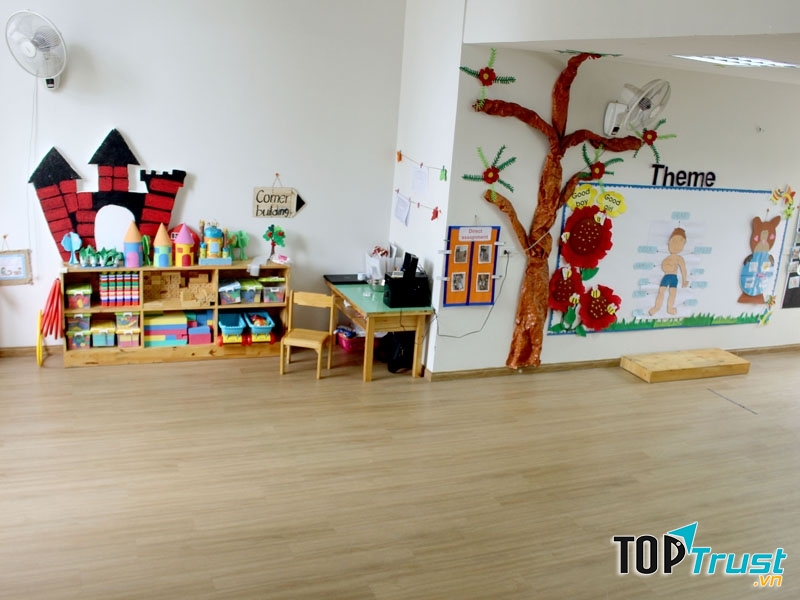 Một góc không gian ở Trường mầm non năng khiếu Louis