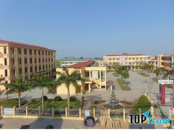 Toàn cảnh khuôn viên trường THPT Gia Lộc