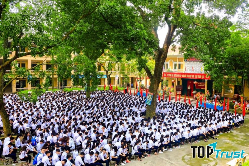 Lễ khai giảng tại trường THPT Vân Nội năm học 2018-2019