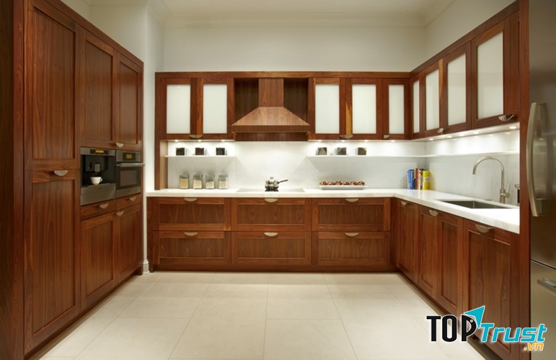 Tủ bếp hiện đại hình chữ U