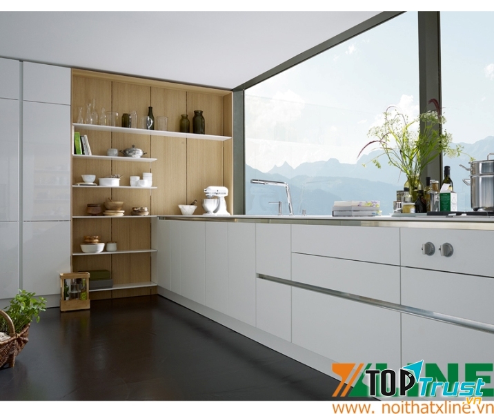 Tủ bếp gỗ Công Nghiệp Xline