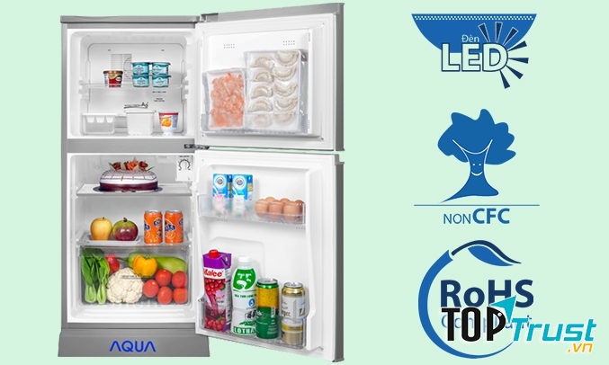 Tủ lạnh Aqua 123 lít AQR-125EN (SS)