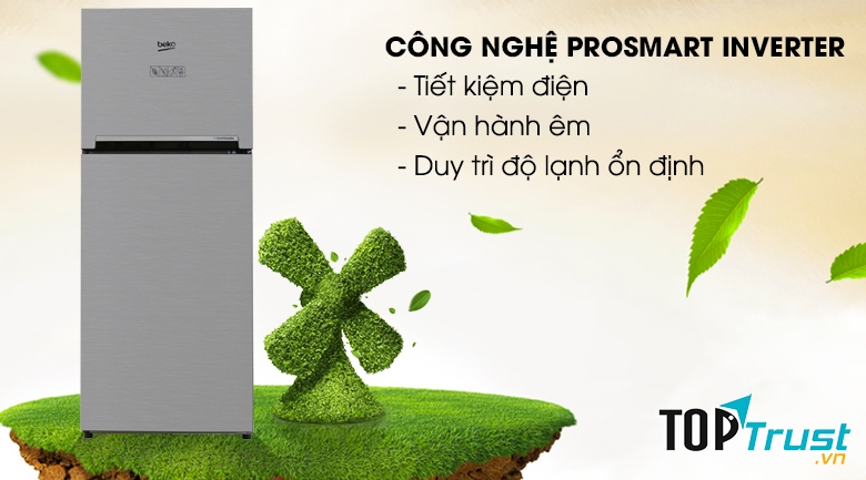 Tủ lạnh Beko Inverter 188 lít RDNT200I50VS