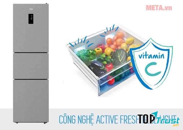 Tủ lạnh Inverter Beko RTNT290E50VZX 284 lít: