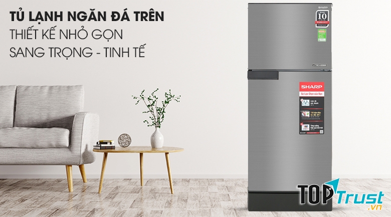 Tủ lạnh Sharp Inverter 150 lít SJ-X176E-SL