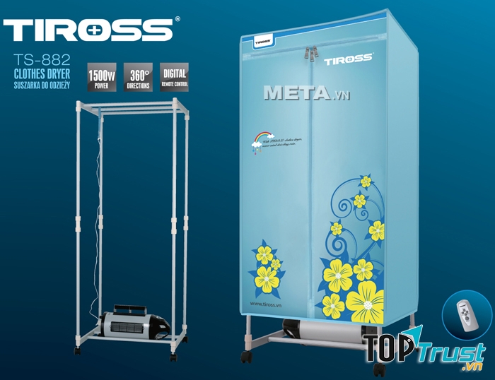 Tủ sấy quần áo Tiross TS-882
