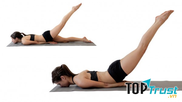 Tư thế cào cào 2 chân (Locust pose)