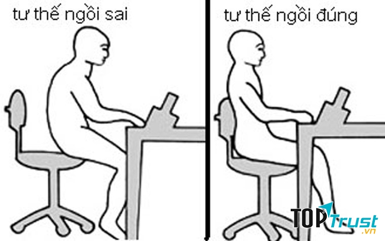 Tư thế ngồi viết