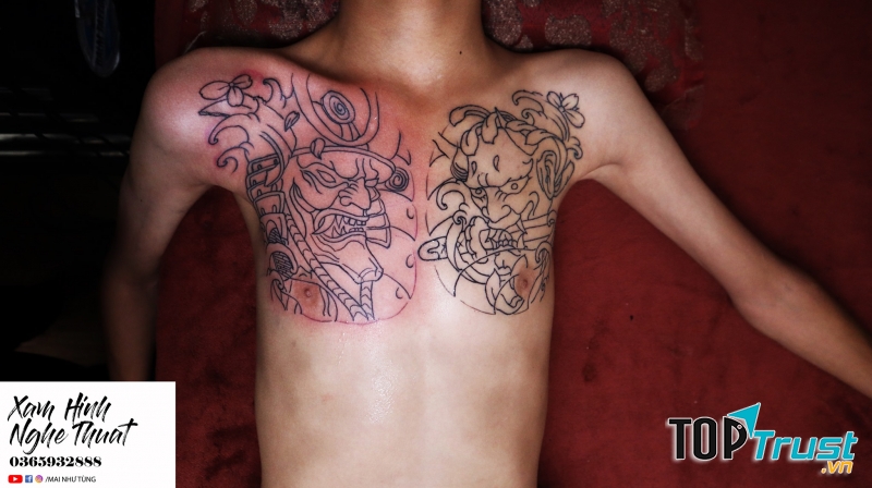 Tùng đen - Xăm hình nghệ thuật Thạch Bàn