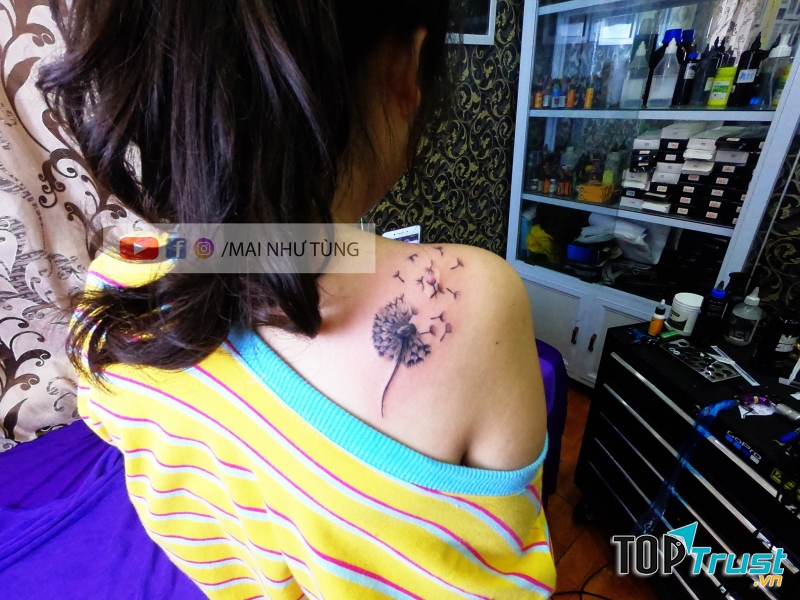 Tùng đen - Xăm hình nghệ thuật Thạch Bàn