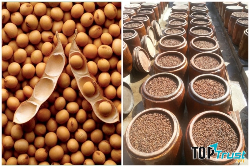 Những hạt đậu được lựa chọn kĩ lưỡng rồi đem ra phơi