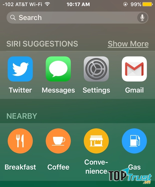 Tắt tính năng gợi ý của Siri