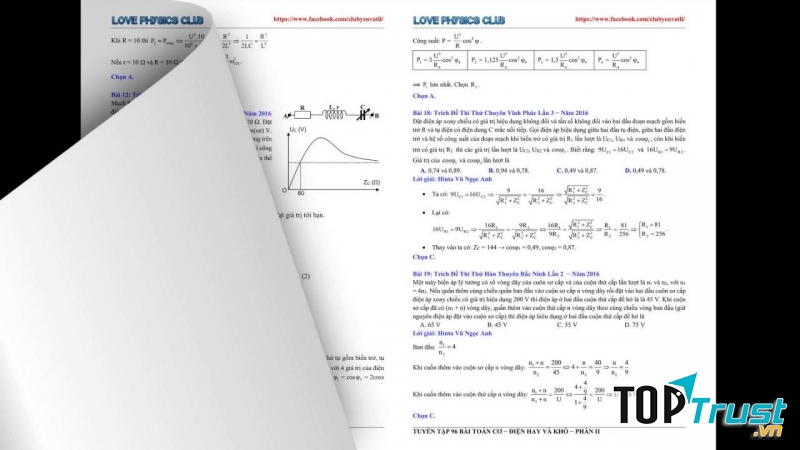 Nhiều bài Toán Vật Lý hay lạ khó