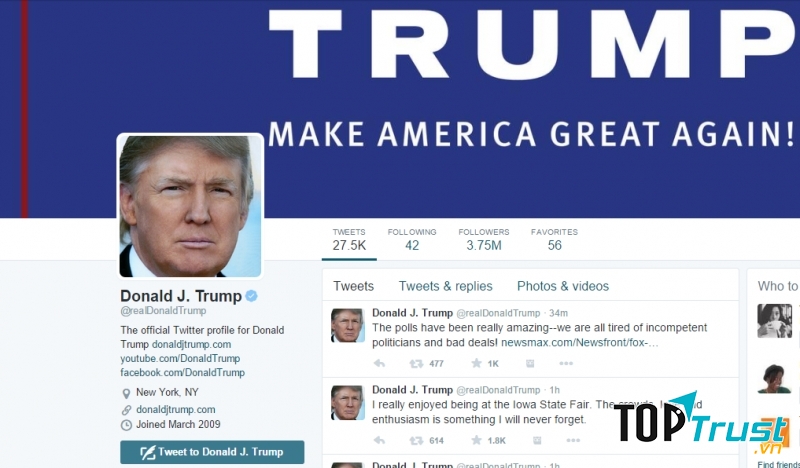Ông Donald Trump đã góp phần giúp Twitter một lần nữa trở thành hiện tượng ở nước Mỹ.