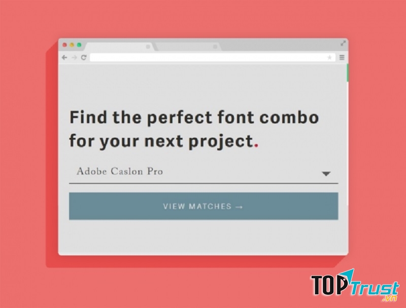 Giao diện trang Type Genius