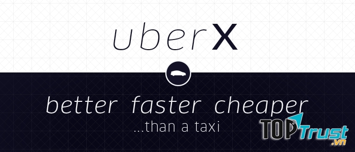 Uber tặng 4 Chuyến UberX