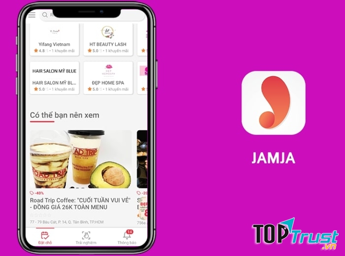 Ứng dụng đặt bàn Jamja