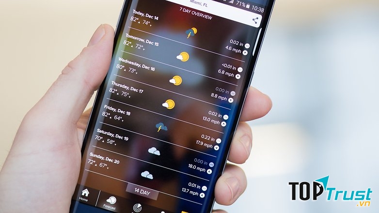 Ứng dụng Morecast
