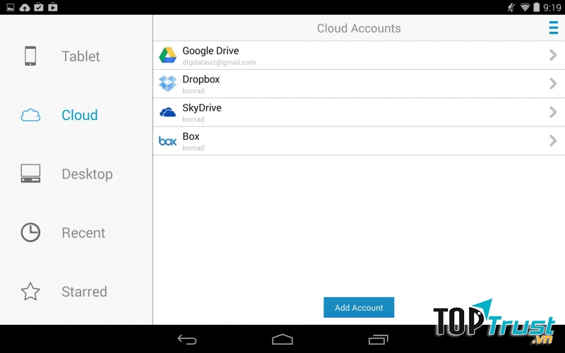 Giao diện ứng dụng Docs to Go
