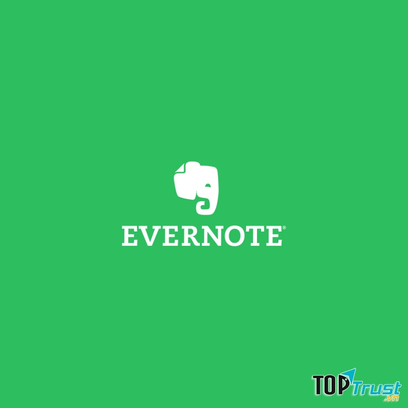 Giao diện của Evernote.