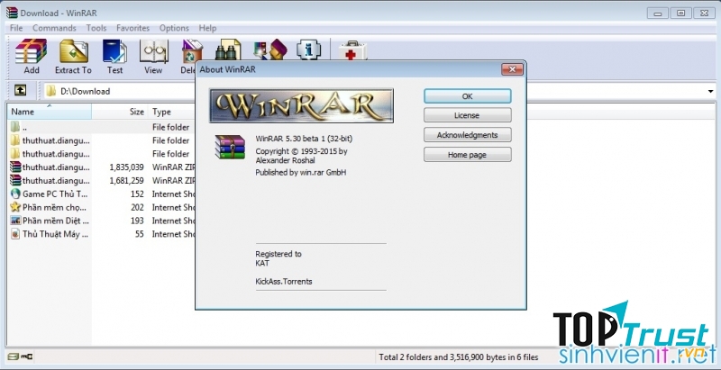 Winrar - giải pháp giải nén hiệu quả nhất