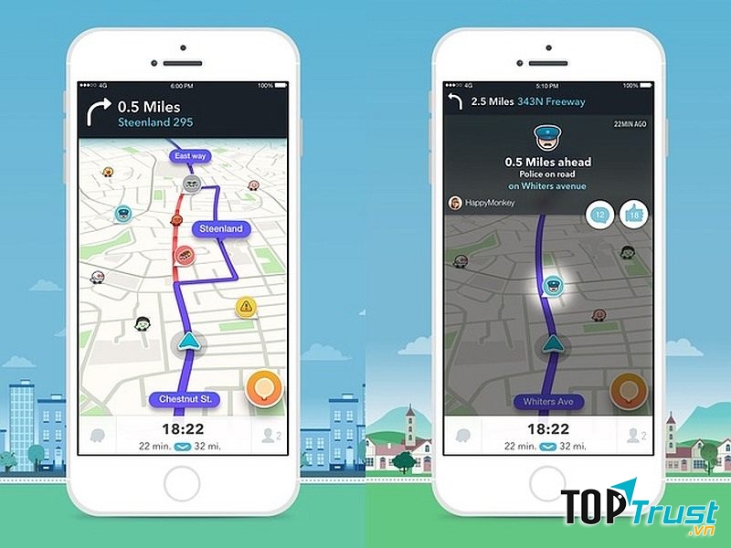 Waze - Anh em song sinh của Google Maps