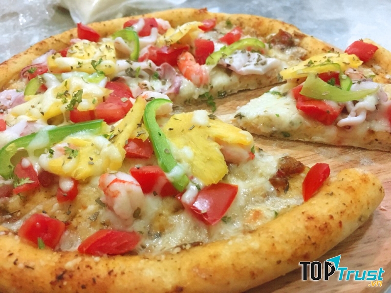 Nhân pizza rất vừa và đầy đặn