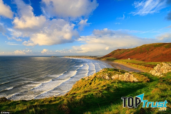 Vịnh Rhossili, Gower