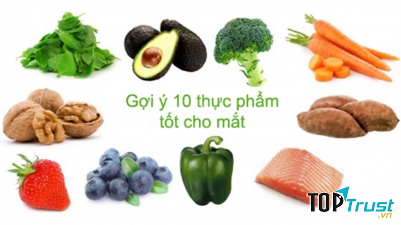 Các  loại thực phẩm rất tốt cho mắt