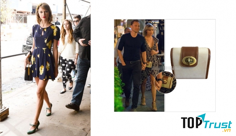 Taylor Swift diện váy và túi của thương hiệu Urban Outfitters