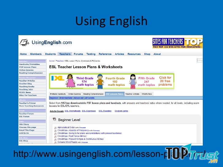Using English