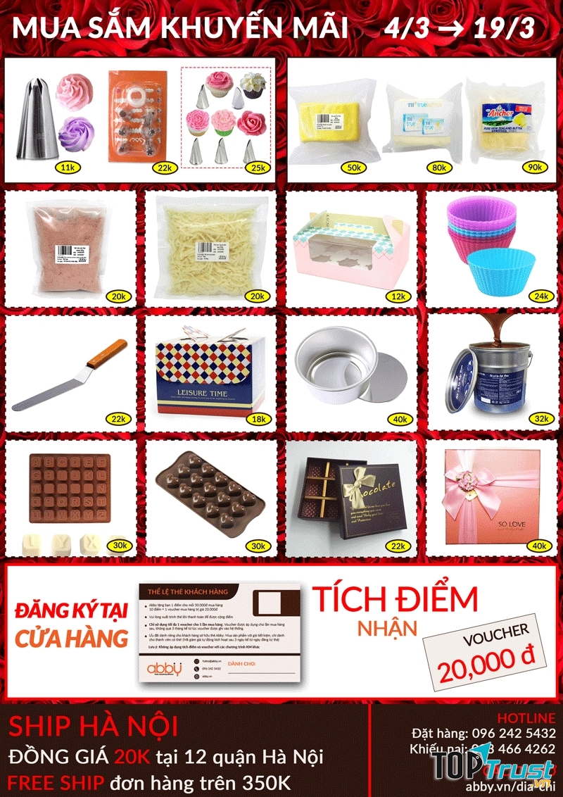 Abby đang có chương trình khuyến mãi rất hấp dẫn