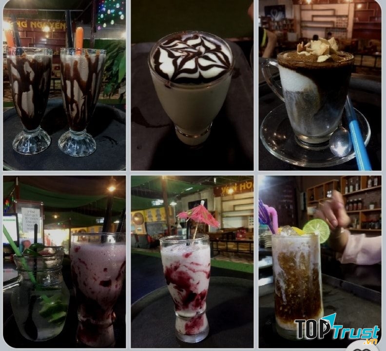 Sinh tố quán Vạn Hoa cũng rất phong phú, đa dạng.