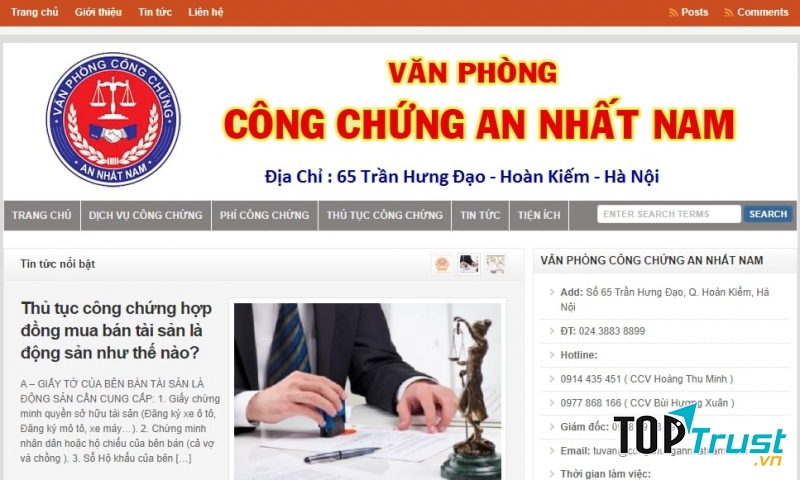 Văn phòng công chứng An Nhất Nam