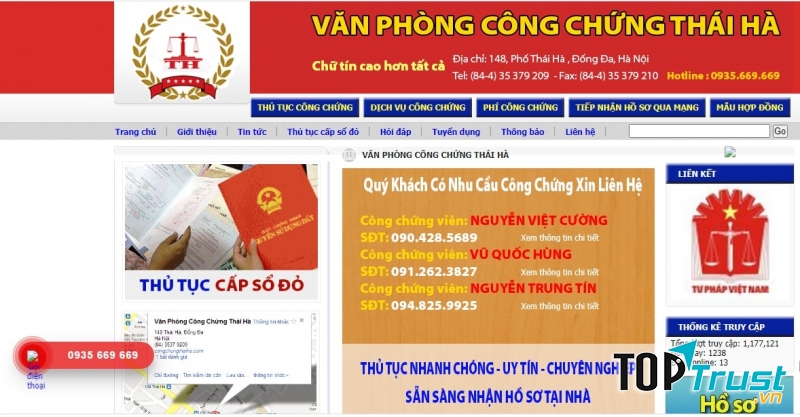 Văn phòng công chứng Thái Hà