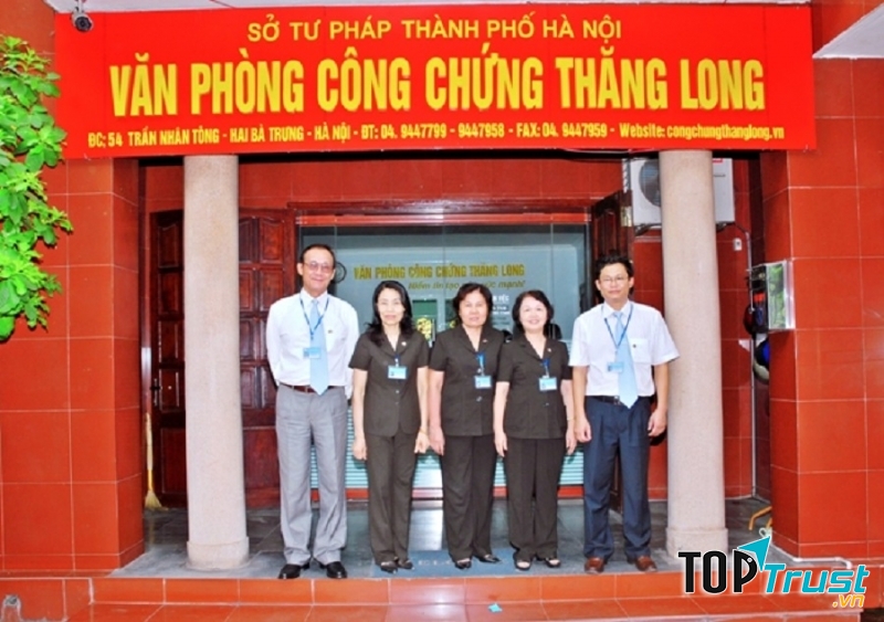 Đội ngũ công chứng viên của Văn phòng công chứng Thăng Long