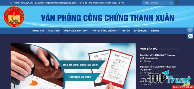Văn phòng công chứng Thanh Xuân