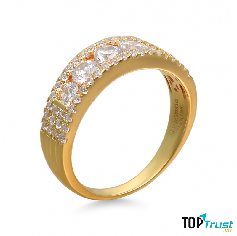 Nhẫn vàng 18k tại vàng bạc đá quý Ngọc Thẫm