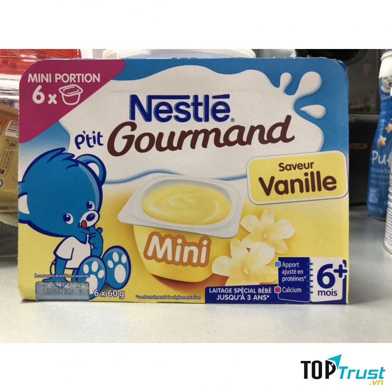 Váng sữa Nestle vị vani cung cấp dồi dào chất dinh dưỡng, rất được các mẹ yêu thích ﻿