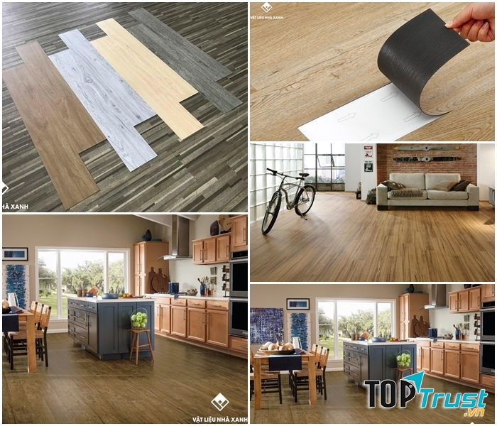 Vật Liệu Nhà Xanh cung cấp sàn nhựa giả gỗ chất lượng