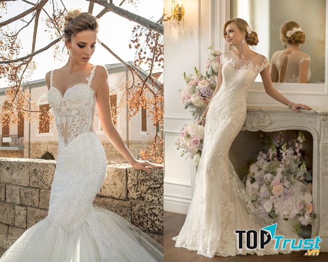 Váy cưới dáng đuôi cá