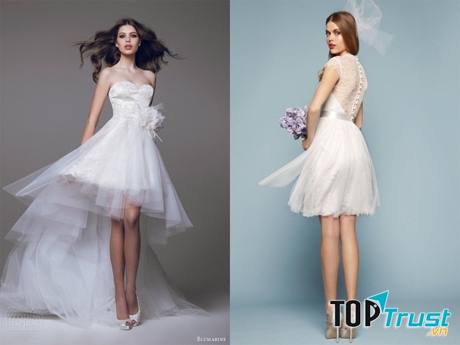 Váy cưới dáng ngắn
