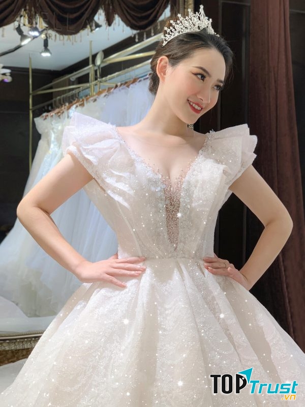 Váy cưới đẹp công chúa xòe bồng