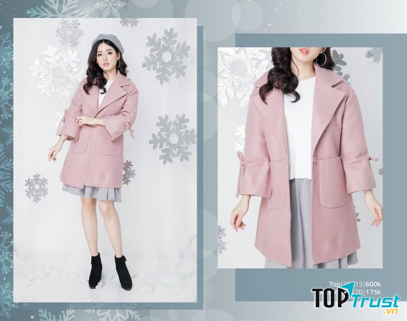 Bạn cũng có thể kết hợp nhiều món đồ màu pastel như mẫu trong hình: chan váy xanh pastel, áo dạ hồng nhạt, mũ cùng màu với chân váy