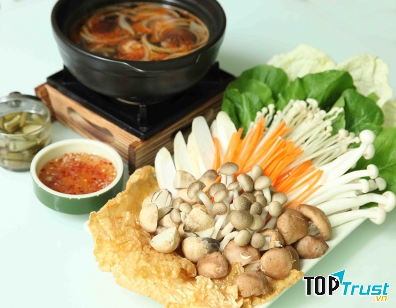 Món chayu tại Veggie Saigon